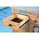 Willow Nest Natural Slate Beige Wood 3 Door Buffet