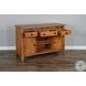 Willow Nest Natural Slate Beige Wood 3 Door Buffet