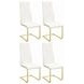 Chantar White 43" Dining Chair Set Of 4