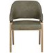 Zephyran Ivanhoe Pine Upholstered Dining Arm Chair