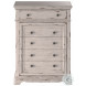 Providence Antique White 5 Drawer Chest
