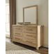 Joinery Natural Oak Square Dresser Mirror