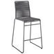 Kai Charcoal And Gunmetal Upholstered Bar Stool Set of 2