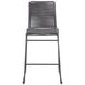 Kai Charcoal And Gunmetal Upholstered Bar Stool Set of 2