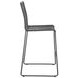 Kai Charcoal And Gunmetal Upholstered Bar Stool Set of 2