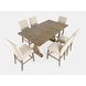 Carlyle Crossing Medium Brown Upholstered 7 Piece Counter Height Dining Set