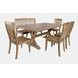 Carlyle Crossing Medium Brown 6 Piece Dining Set with Bench