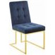 Starlight Ink Blue Velvet Dining Chair Set Of 2