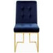 Starlight Ink Blue Velvet Dining Chair Set Of 2
