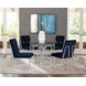 Starlight Matte Ink Blue Velvet Dining Chair Set Of 2