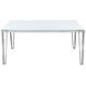 Pauline White And Chrome Dining Table