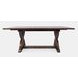 Fairview Oak and Beige Upholstered 6 Piece Dining Set with Bench and Nailhead Trim