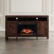 Fairview Oak Dark Brown 60" TV Stand with Electric Fireplace