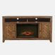 Fairview Oak Dark Brown 60" TV Stand with Electric Fireplace