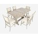 Fairview Ash and Beige Upholstered 7 Piece Counter Height Dining Set with Nailhead Trim