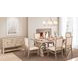Fairview Ash and Beige Upholstered 7 Piece Dining Set with Nailhead Trim