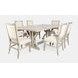 Fairview Ash and Beige Upholstered 7 Piece Dining Set with Nailhead Trim