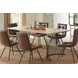 Altus Natural Oak And Gunmetal Dining Table