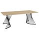 Altus Natural Oak And Gunmetal Dining Table