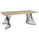 Altus Natural Oak And Gunmetal Dining Table