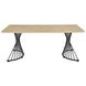 Altus Natural Oak And Gunmetal Dining Table