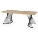 Altus Natural Oak And Gunmetal Dining Table