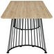 Altus Natural Oak And Gunmetal Dining Table