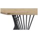 Altus Natural Oak And Gunmetal Dining Table