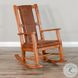 Crimson Ridge Rustic Oak Rocking Chair