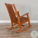 Crimson Ridge Rustic Oak Rocking Chair
