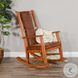 Crimson Ridge Rustic Oak Rocking Chair