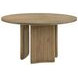 Adina Distressed Light Brown Round Dining Room Set