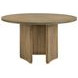 Adina Distressed Light Brown Round Dining Room Set