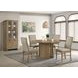 Adina Distressed Light Brown Round Dining Room Set