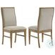 Adina Distressed Light Brown Round Dining Room Set