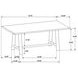 Duncan Washed Oak 71" Rectangular Dining Table