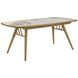 Croyden Weathered Natural and Off White 73" Rectangular Dining Table