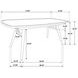 Croyden Weathered Natural and Off White 73" Rectangular Dining Table