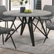 Neil Concrete And Gunmetal Dining Table