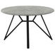 Neil Concrete And Gunmetal Dining Table