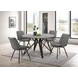 Neil Concrete And Gunmetal Dining Table