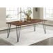 Neve Sheesham Grey And Gunmetal Live Edge Dining Table