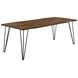 Neve Sheesham Grey And Gunmetal Live Edge Dining Table