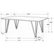 Neve Sheesham Grey And Gunmetal Live Edge Dining Table