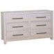 Joinery Washed White Oak 6 Drawer Dresser