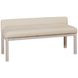 Joinery Washed White Oak and Ivory Cream Performance Fabric Upholstered Bed Bench