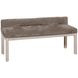 Joinery Washed White Oak and Brindle Gray Performance Fabric Upholstered Bed Bench