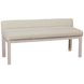 Joinery Washed White Oak and Labradoodle Performance Fabric Upholstered Bed Bench