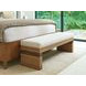 Palm Desert Rosemead Beige Upholstered 59" Bed Bench