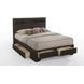 Madison II Espresso Queen Bookcase and Storage Bed